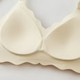 thumbnail image 5 of Hontri Wireless Comfort Bras for Women No Wire Bralette for Everyday Wear - Scalloped Edge Soft Support Bra - Seamless Wireless Lingerie (M-XXL) (Beige | L), 5 of 6