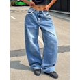 thumbnail image 2 of aPAY Jeans for Women Y2k Classic Loose Fit Long Denim High Waisted Pants  Regular Size, 2 of 7