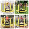 thumbnail image 2 of Telawah 55" Trampoline for Kids with Safety Enclosure Net Indoor/Outdoor, 2 of 6