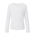 thumbnail image 4 of Yhhting Big Girls Tops Long Sleeve Crew Neck Solid Color Top Girls Breathable Lightweight Play And Sports Daily Top, 11-12 Years, 4 of 4