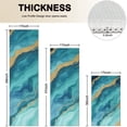 thumbnail image 4 of Teal Marble Gold Wave Pattern Kitchen Rugs Sets Of 3,Kitchen Runner Rugs Non Skid Washable,Decorative Kitchen Floor Mats for Kitchen,Sink,Laundry,17"x30"+ 17"x47" + 17"x59", 4 of 6