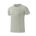 thumbnail image 5 of Jerdar Men’s Muscle Fit Gym T-Shirt, Stretchy Workout Tee with Curved Hem, Athletic Slim Fit Short Sleeve, 5 of 9
