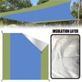 thumbnail image 2 of Bewildely Rectángulo Impermeable Parasol Tela Oxford Playa al aire libre Refugio para el sol Manta de picnic Ligero Camping Rainfly Refugio Colores Jardín y Patio Numero 3 Bewildely HA026603-03, 2 of 6