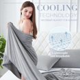 thumbnail image 6 of Cooling Blanket,Cooling Blankets for Hot Sleepers,King Size Summer Cool Throw Blanket for Travel/Outdoor Ultra Cold Breathable,Gray, 6 of 9