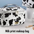thumbnail image 5 of Bolsa de maquillaje de viaje, bolsa de cosméticos grande de doble capa, bolsa de artículos de tocador portátil para mujeres y niñas, organizador de bolsa de cosméticos de viaje con cremallera, 5 of 5