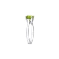 thumbnail image 2 of Gem & Harmony 1.50 Carat (Ctw) Peridot Solitaire Ring in Sterling Silver for Women, 2 of 6