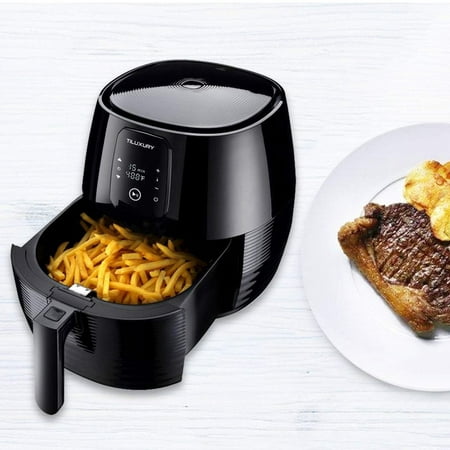 XL 5.8QT Air Fryer Less Fat Oil Healthy Cooker For Healthy Fried Food,Temperature Control LED Display