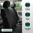thumbnail image 4 of FH Group Travel Master Universal Seat Covers Fit For Car Truck SUV Van - Full Set, 4 of 9