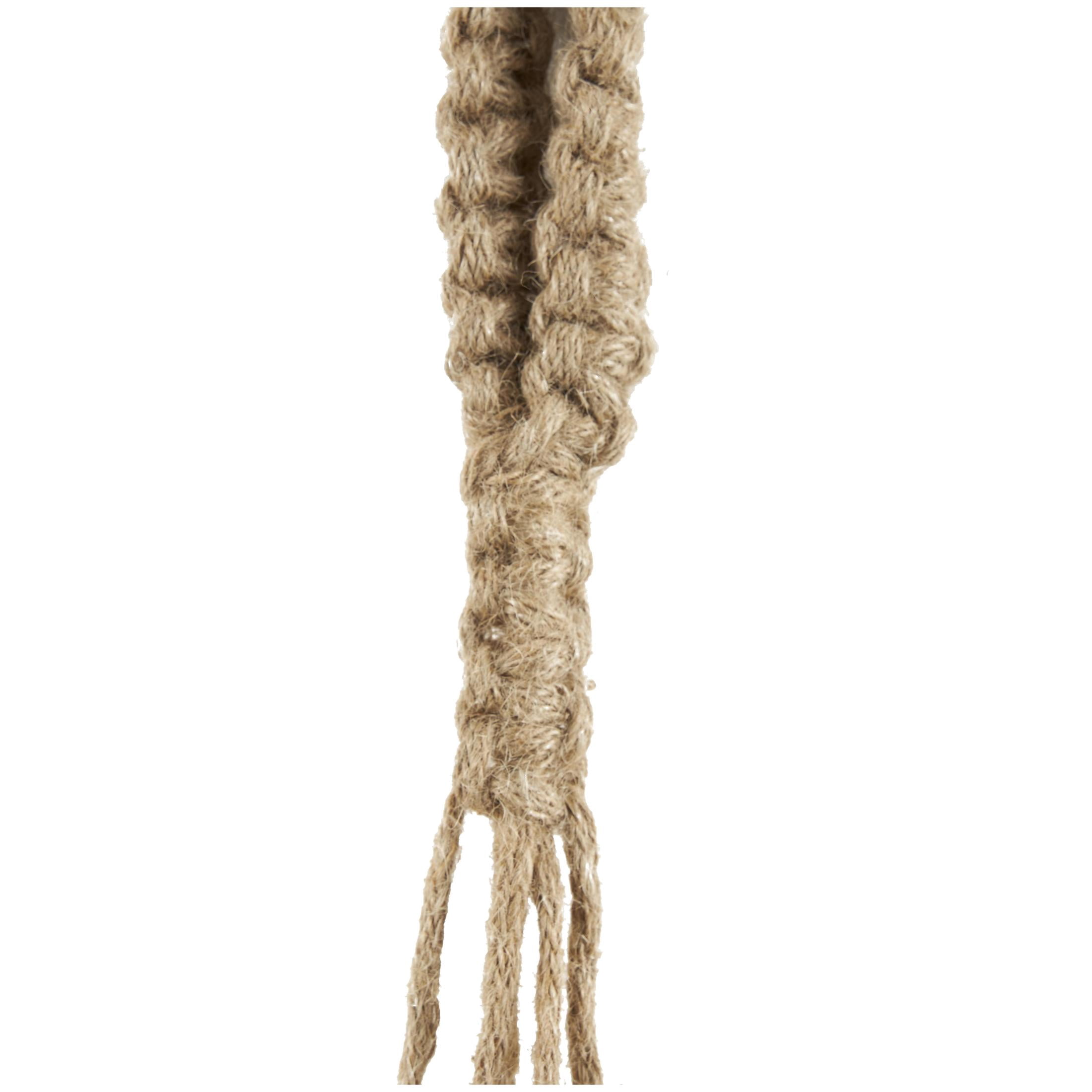 DecMode Tibetan Inspired Cascading Gold Metal Various Shapes Decorative Cow Bells with 5 Bells on Jute Hanging Rope