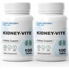 Puregen Labs Kidney-Vite Premier Kidney, Renal Support Supplement - 100 Tablets - 2PK