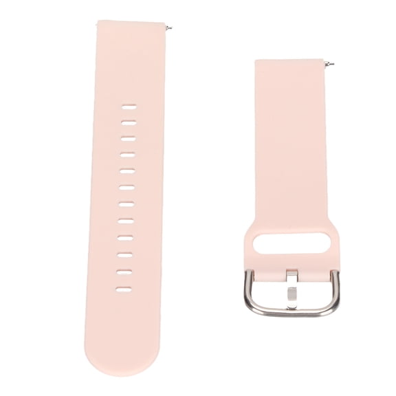 M Buder Smartwatch Band Silicone 20mm Watch Wrist Strap Single Color Replacement Accessory for Amazfit GTS 3 GTS 2 Bip S Bip U, Pink (20mm / 0.79 inches) for Men and Women