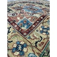 thumbnail image 6 of EORC Navy / Gold Hand Knotted Wool Traditional Heriz Serapi  Rug, 9' x 12', 6 of 6