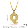 thumbnail image 2 of Fiaya Women Initial Necklace for Women Dainty Gold Letter A-Z Pendant Choker Necklace Alphabet Name Necklace Cute Personalized Name Necklace Jewelry Gifts (Q), 2 of 3