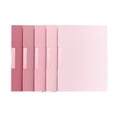 thumbnail image 2 of Plastic Folders with Swing Clip, Report Covers for A4 and Letter Size Paper, 5 Pack Presentation Binder for Office, Classroom, Home Organizer Binder, Pink, 2 of 8