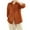 Orange, variant on Womens Base Layer Shirt Dressy Lapel Neck Button Down Cotton Jacket Coat Long Sleeve Open Front Cardigna with Pocket Beige XXL