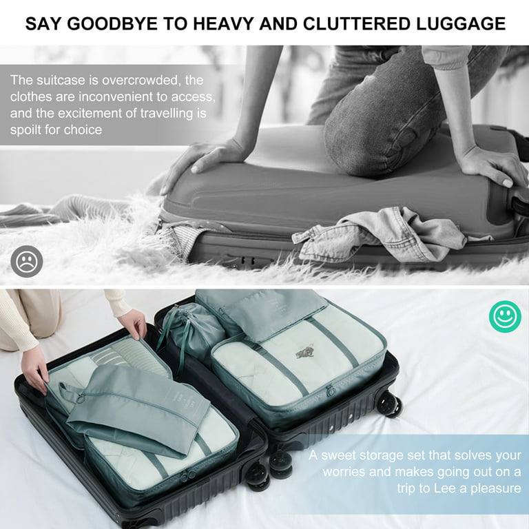 Travel Luggage Packing Organizer, Packing Cubes, Luggage Organizer Bag,  Travel Bag for Packing, Luggage Cube, Suitcase Pouch, Laundry Pouch Travel