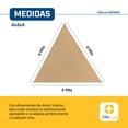 thumbnail image 5 of Malla Sombra Velaria 4x4x4 - Triangular Beige - Mallasombra para Exteriores - Bastillas Dobles Reforzadas - Protección 90% Rayos UV - Fácil Instalación - Lonasombra - Velaria 4x4x4 Beige, 5 of 5
