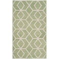 thumbnail image 2 of Safavieh Dhurries Addison Geometric Area Rug, Sage/Ivory, 4' x 6', 2 of 11