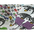 thumbnail image 4 of Ambesonne Penguin Quilted Bedspread Set 3 Pcs, Winter Cartoon Animal, King Size, Multicolor, 4 of 5