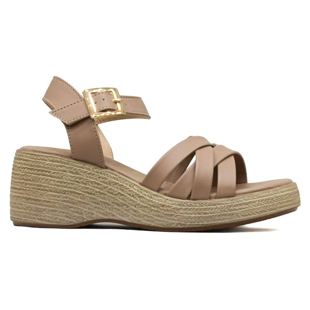 Sandalia Para Mujer Lady Liquid 520 Beige 23.5
