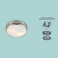thumbnail image 3 of Good Housekeeping Roman Bathroom Ventilation Fan with Light, Brushed Nickel, 3 of 6