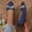 Navy, variant on KIJBLAE Women's Solid Rhinestone Full Cover Flats, Low Cut Slip On Lazy Soft Sole Casual Moccasins Khaki 42