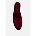 thumbnail image 6 of BATISTE Burgundy Velvet Handcrafted Mules, 6 of 7