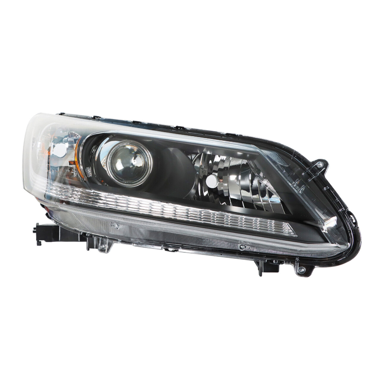 SEBLAFF Halogen Headlights For Honda Accord 2013-2015 – Black Housing – Pair LH/RH