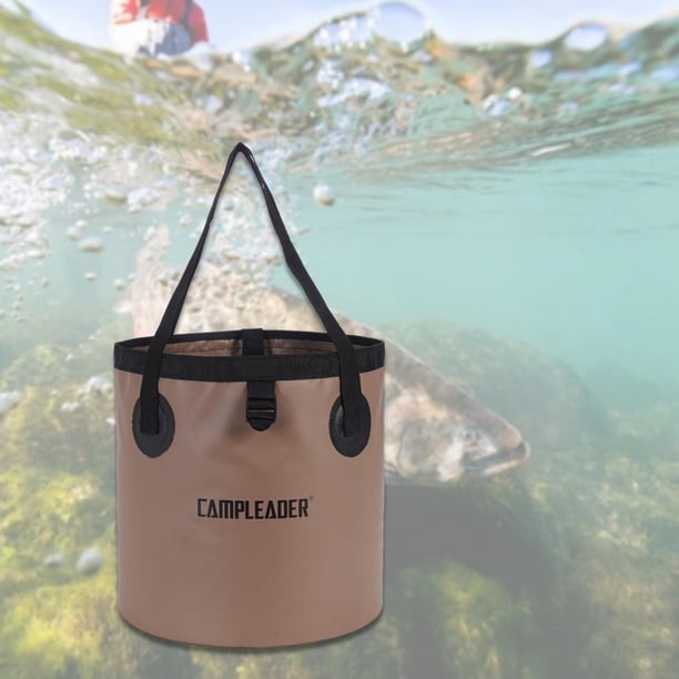 Cubo plegable para exteriores, lavabo portátil para campamento, bolsa de almacenamiento a prueba de fugas 20 litros