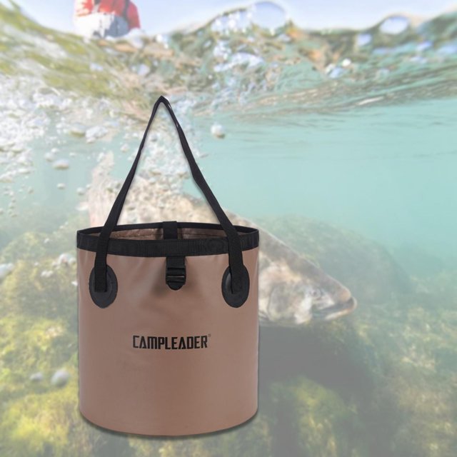 Cubo plegable para exteriores, lavabo portátil para campamento, bolsa de almacenamiento a prueba de fugas 20 litros
