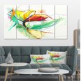 thumbnail image 1 of Still Life of Yellow Red Color Flower - Large Floral Canvas Art Print, 1 of 3