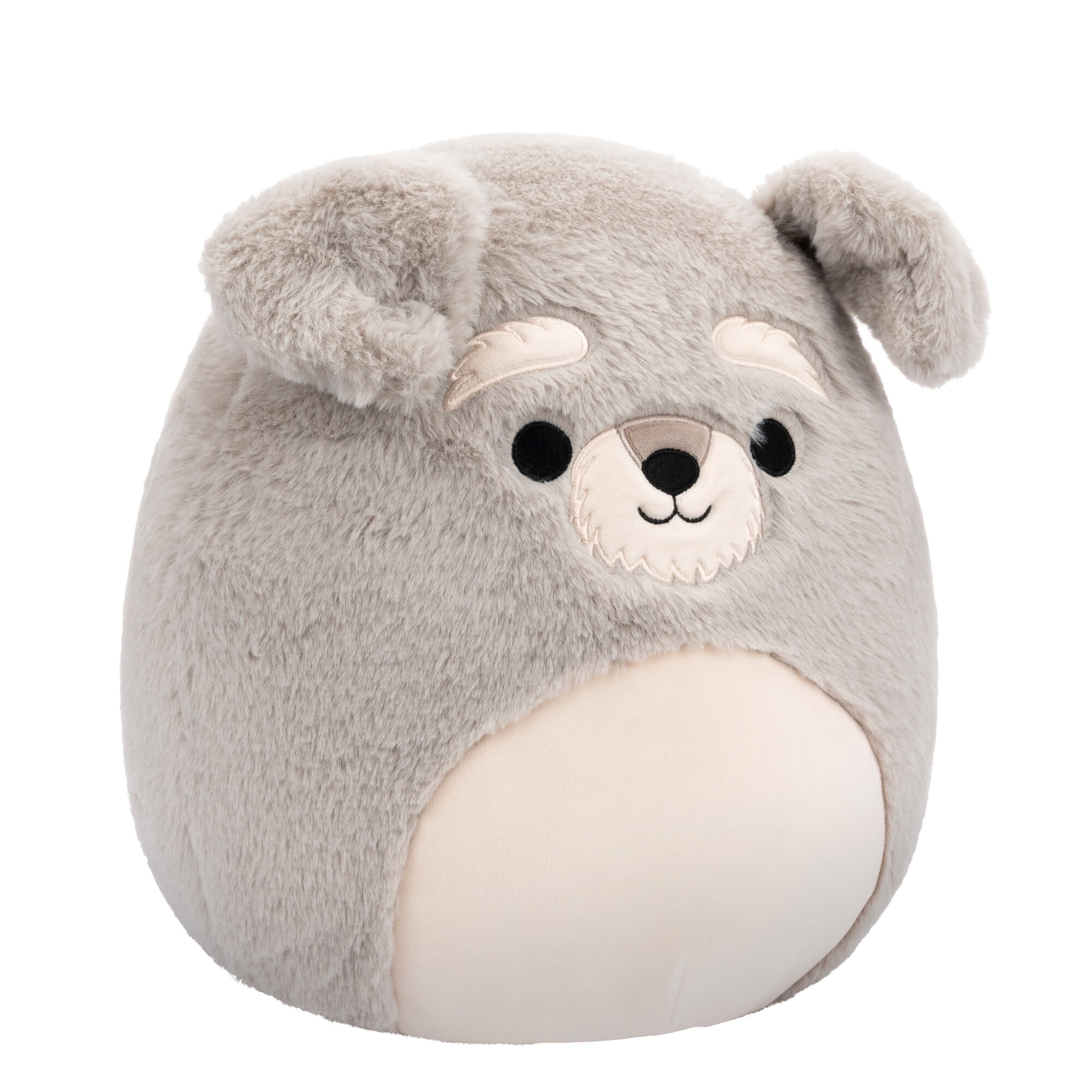 Squishmallows FuzzAMallow Official 12 inch Shaun the Grey Schnauzer - Child's Ultra Soft Plush Toy