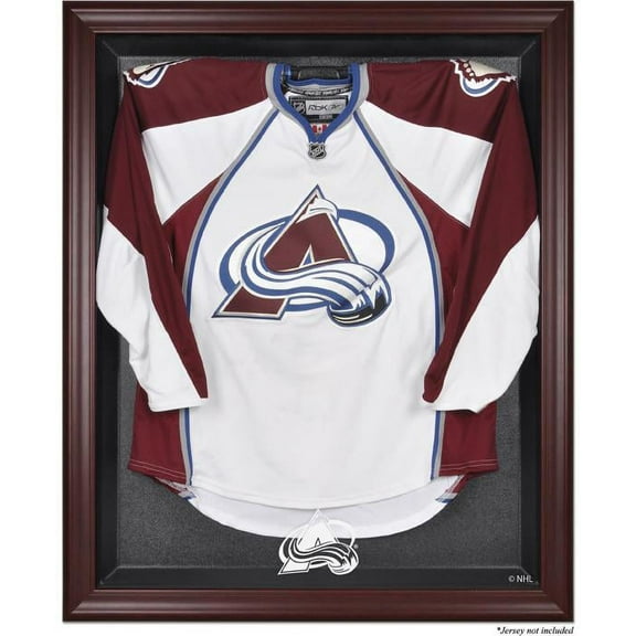 Mounted Memories NHL Jersey Display Case - Colorado Avalanche - Mahogany