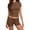 Coffee, variant on Women's Cotton 2 Piece Shorts Set Short Sleeve Casual Summer Matching Outfit