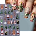 thumbnail image 4 of Adhesivos para uñas Lukmexor con estampado 5D, árbol de Navidad para invierno, 4 unidades, 4 of 9