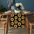 thumbnail image 2 of Orange Sunflowers Fall Table Runner - 72 Inch Long, Kitchen Dining Table Runner Dresser Scarves, Thanksgiving Botanical Floral Farmhouse Decor for Coffee Tables Wedding Party Banquet, 2 of 8