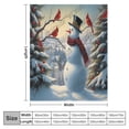 thumbnail image 2 of Snowman Themed,Flannel Blanket, Super Soft, Warm, Cozy, Fluffy, and Breathable, Perfect Throws for Bed, Couch, Sofa, for All Season Use 40"x50", 2 of 6