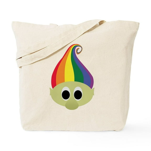 CafePress - Rainbow Troll Tote Bag - Unisex Canvas Tote Bag, Beige, 1-Piece
