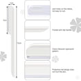 thumbnail image 2 of 10 Pieces Eyebrow Razor for Women Facial Shaver Razor Brow Shaper Eyebrow Trimmer Dermaplaner Shaping Tool with Cover (White), 2 of 6