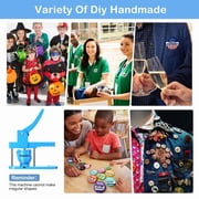 Maker Machine Multiple Sizes, Button Maker Machine ,25,32,58mm Mold DIY Badge Pin Maker Machine Kit With 400pcs Badge Button Components Parts/Pic/Circle Cutter ,Easy to Use