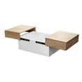 thumbnail image 4 of MOBI Mesa de Centro rectangular Modelo Congo Color Blanco y Café, 4 of 5