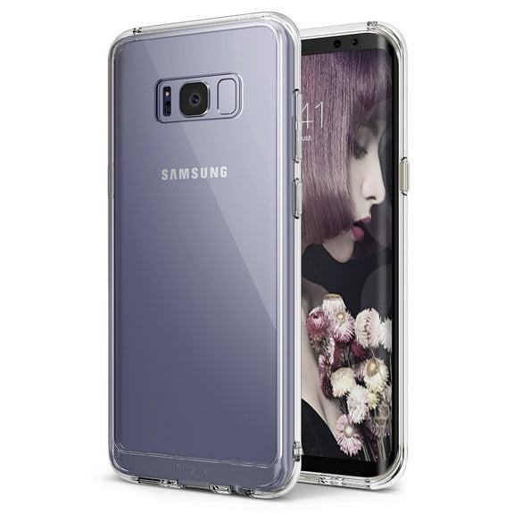 Ringke FUSION Case for Samsung Galaxy S8, Clear PC Back TPU Bumper Drop Protection - Clear
