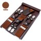 thumbnail image 1 of Tirantes para hombre con correa para padrinos de boda en caja con seis clips Tirantes para pantalones para hombre gordo y anciano Tirantes con correa elástica, 1 of 5
