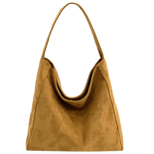 Bolso Mano Hombro para Mujeres Hombres Gamuza Gran Capacidad