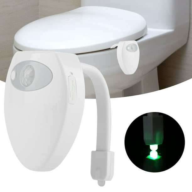 Lumière de cuvette de toilette à LED 8 16 modes, détection