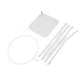 thumbnail image 5 of Soporte de Dosel de Cuna para Cuna, Soporte de Redes de Cama Fácil Instalación Blanca de 74.8 Pulgadas para Moiséss, 5 of 7