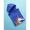 thumbnail image 3 of Unicorn Skull Neighing Hoodie Women -Smartprints Designs, Female x-Large, 3 of 4