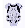 thumbnail image 2 of Star Wars Short Sleeve Onesie with Cap, Stormtrooper Baby Costume, Romper Set, Size 9M, 2 of 4