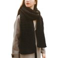 thumbnail image 1 of Qarigey Bufandas de moda para mujer, idea de regalo suave y cómoda, bufanda de invierno para mujer, bufanda cálida de invierno Accesorios de disfraces Negro, 1 of 6