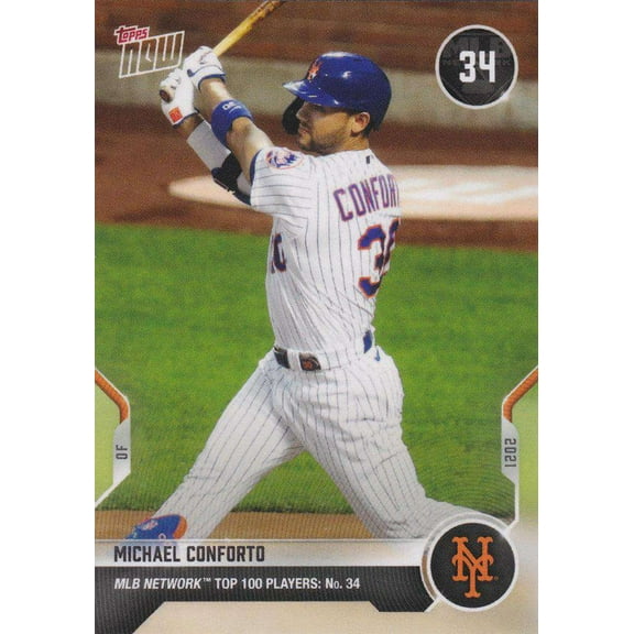 2021 Now MLB Network Top 100 Michael Conforto Trading Card #T-34